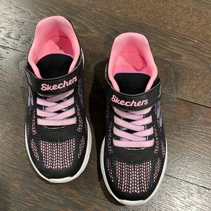 Girls size 13.5 skecher sneakers. Worn 3 times (if that)